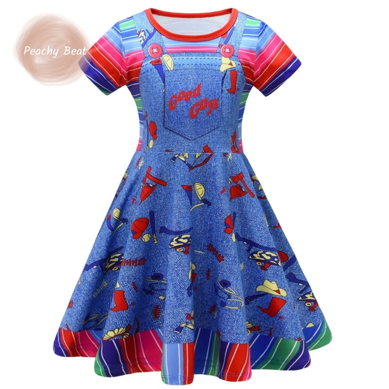 Ruched Dress Mini - Moda bebê menina chucky custome vestido