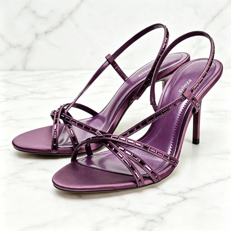 Women Fashion Ideas - Sandálias de Salto com Detalhes em