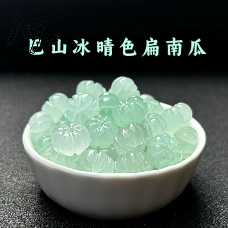 Women'S Fashion Earrings - 10 pçs um verde jade abóbora