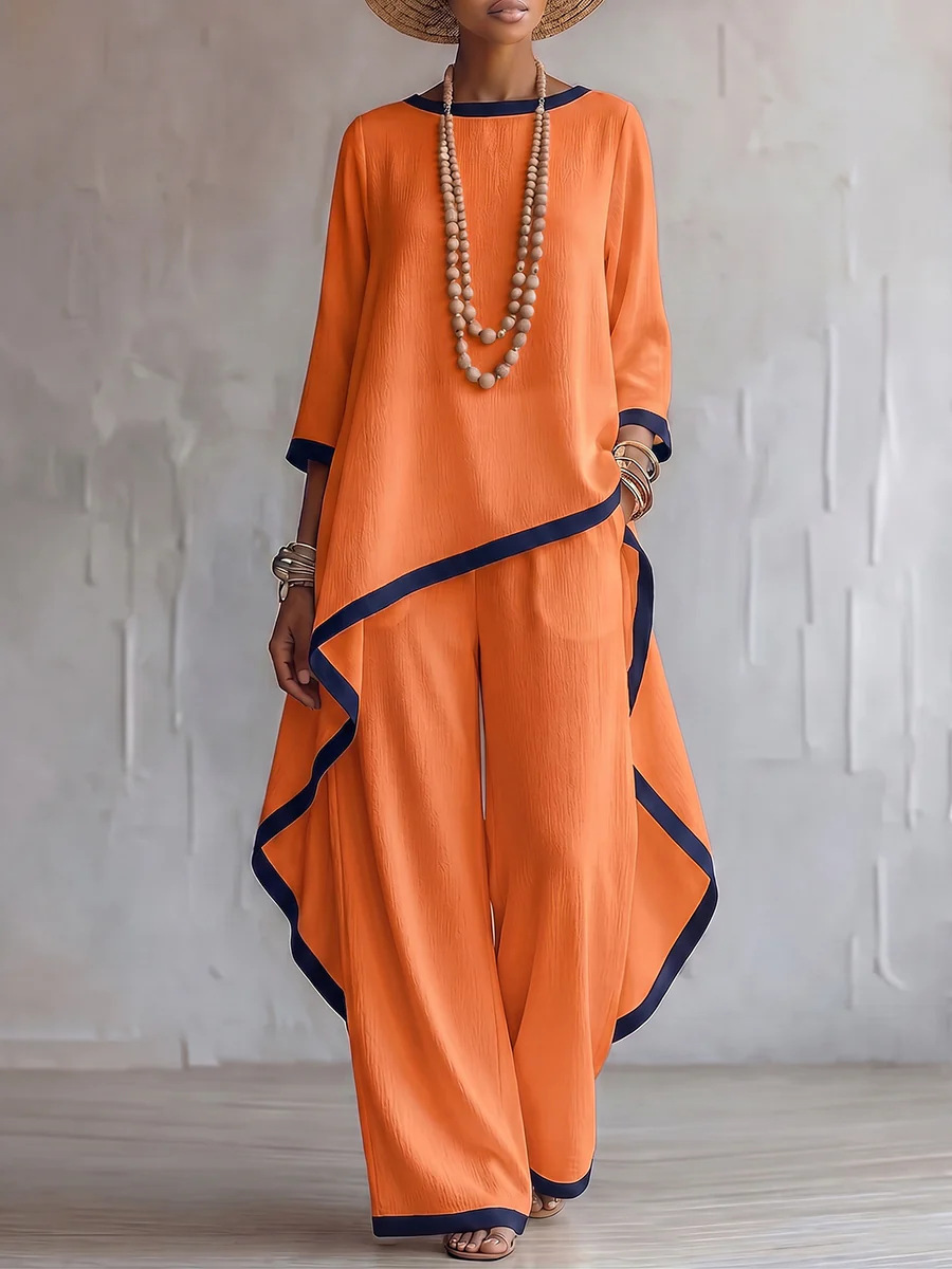 Women'S Fashion Pajamas - Conjunto de moda casual feminino, top