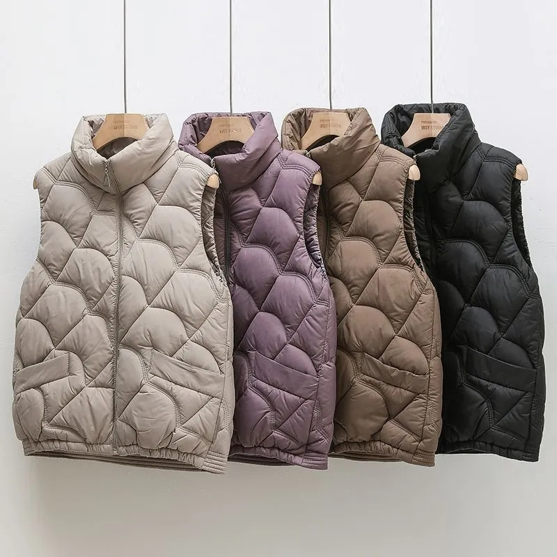 Puffer Vest Fashion Women - 2025 novo puff colete feminino inverno