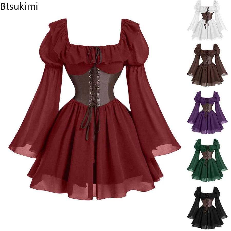 Women'S Fashion Renaissance Period - Vestido Medieval do Período Renascentista, Manga