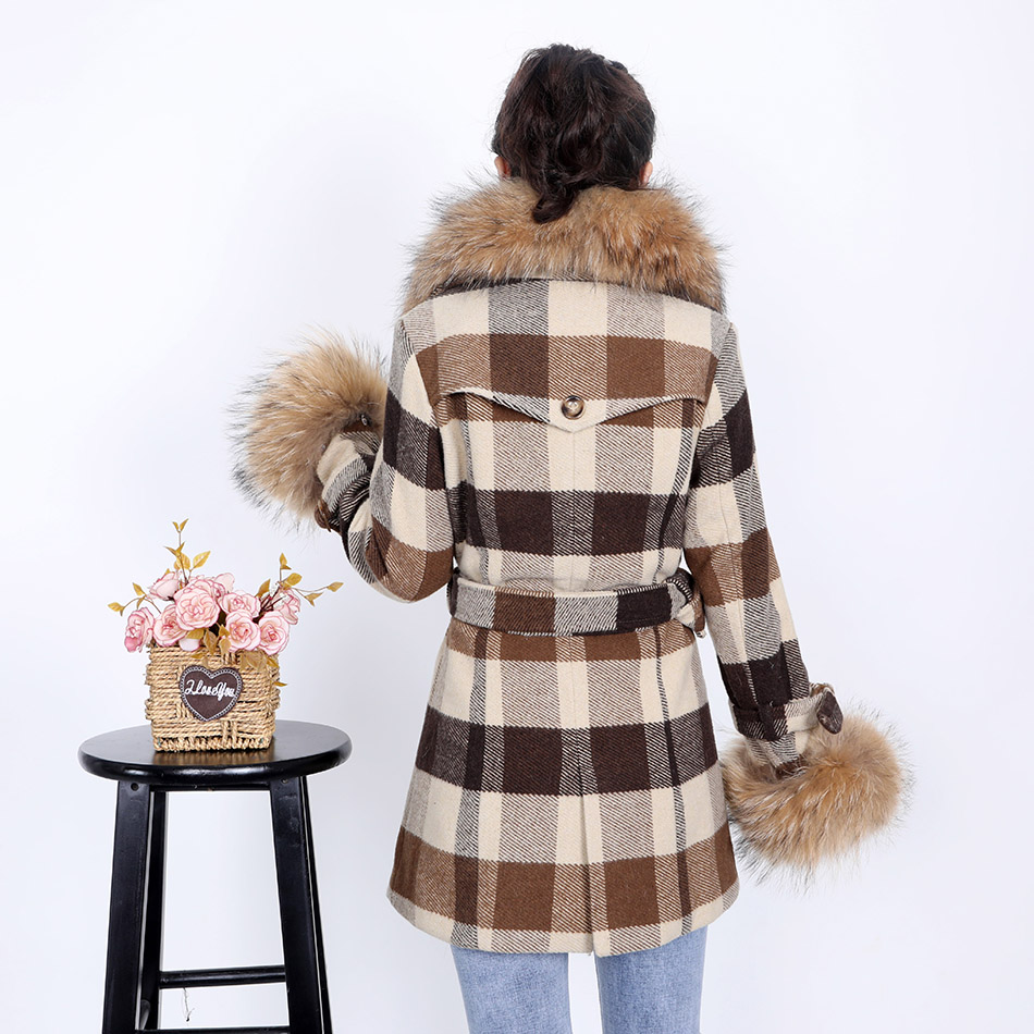 Blazer Women Oversized - Casaco xadrez para mulher MaoMaoKong2020, casaco