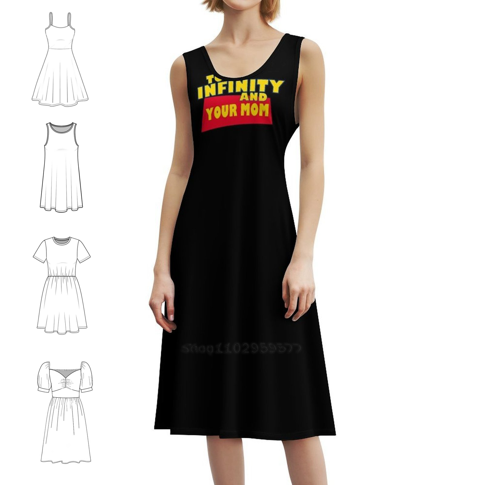 Smocked Dress Women - Para o infinito e sua mãe