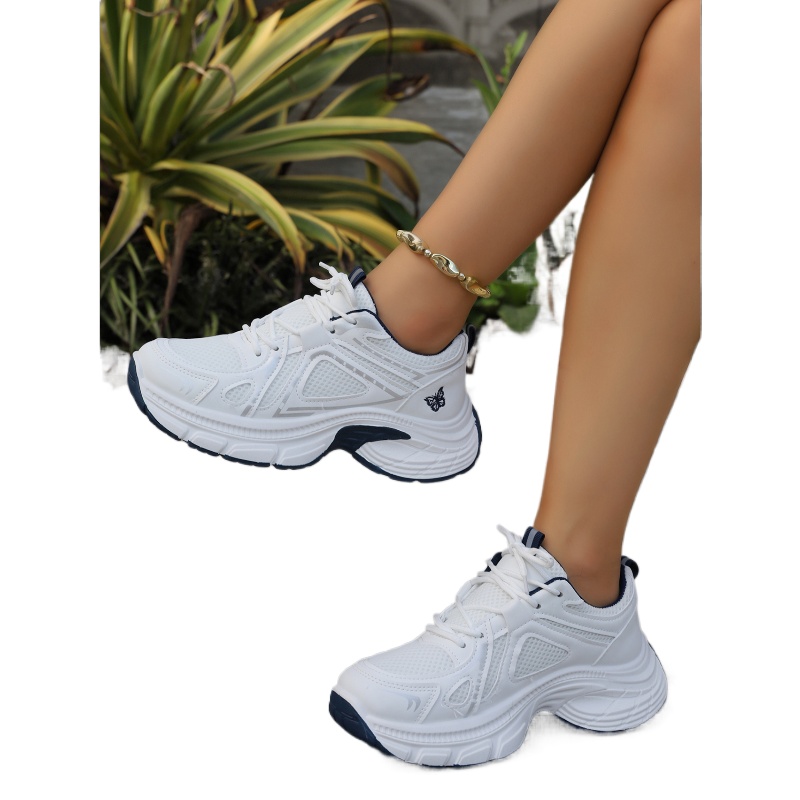 Women Fashion Trend 2026 - Tênis Casuais Femininos Borboleta Estilo Dad