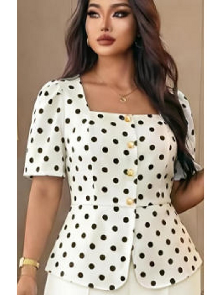 Xl Women'S Fashion - Camisa Blusa Elegante com Estampa para