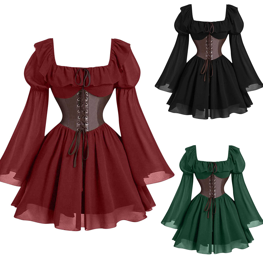 Women'S Fashion Renaissance Period - Período renascentista medieval novo vestido de