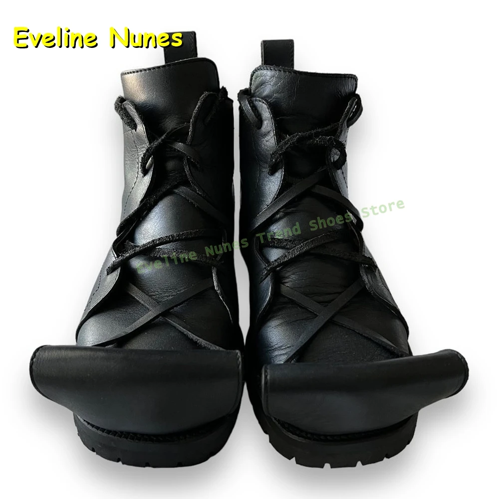 Women Fashion Trend 2026 - Sapatos Casuais de Plataforma em Couro