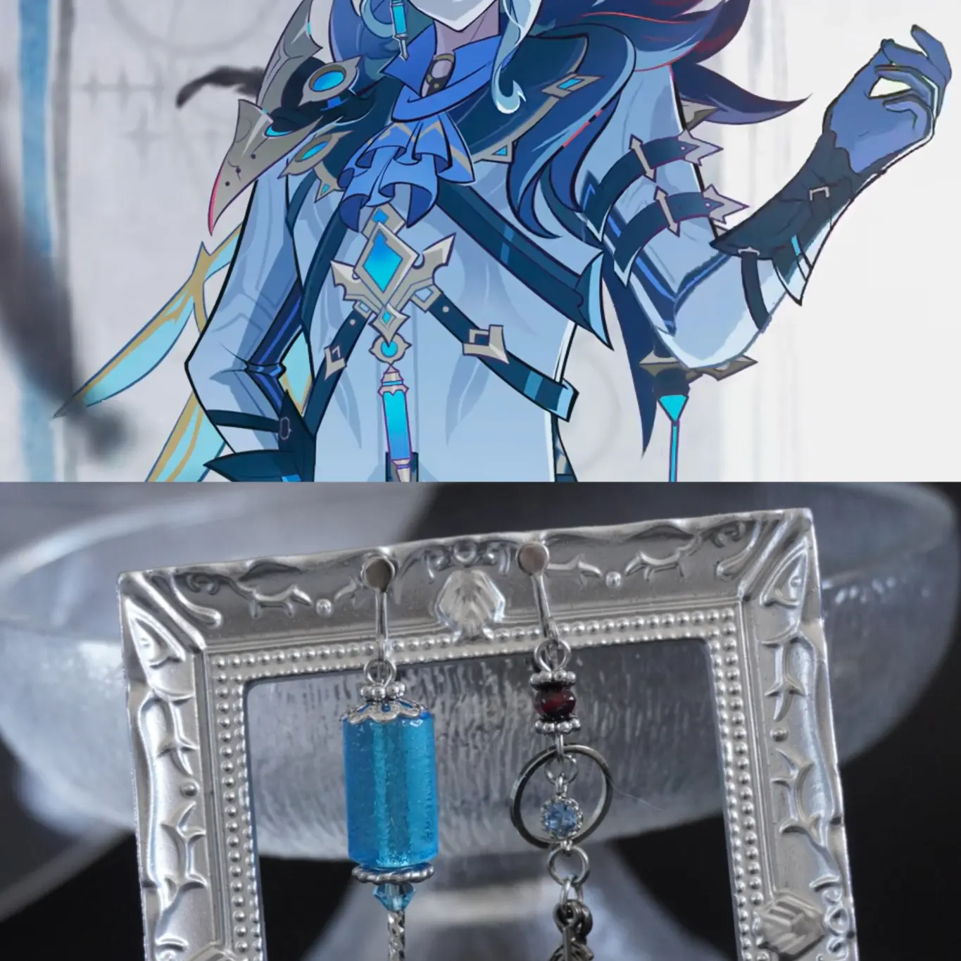 Women'S Fashion Earrings - Anime Genshin Impact, Il Dottore, brincos,