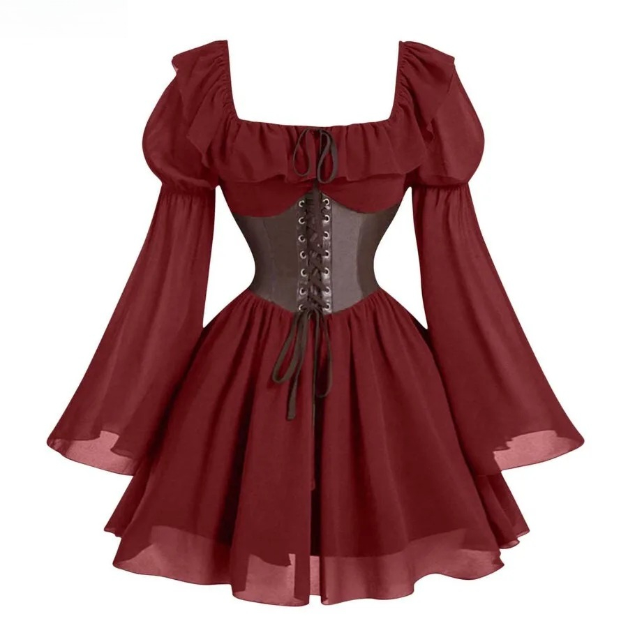 Women'S Fashion Renaissance Period - Vestido Medieval do Período Renascentista, Manga