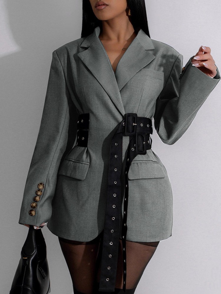 Blazer Women Oversized - Elegante blazer casaco para mulheres moda