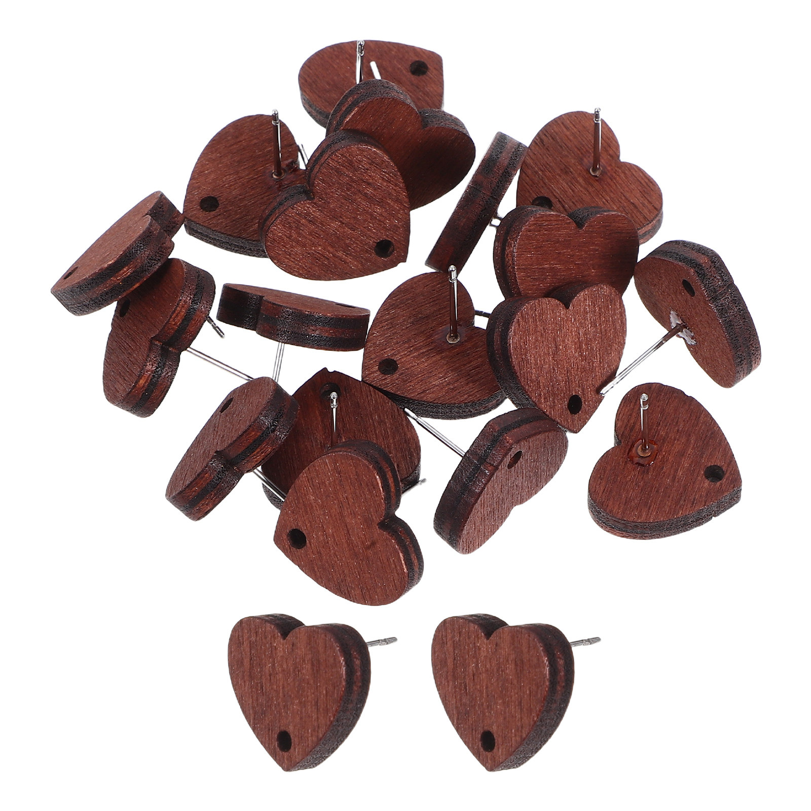 Women'S Fashion Earrings - 20 pares de brincos de madeira