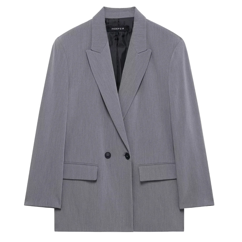 Hxao blazers para mulher preto - Blazer Women Oversized avaliação e preço