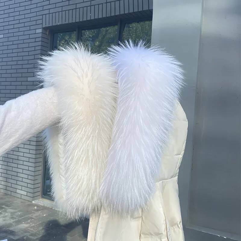 Golas de Pele de Guaxinim para - Women'S Fashion Essentials avaliação e preço
