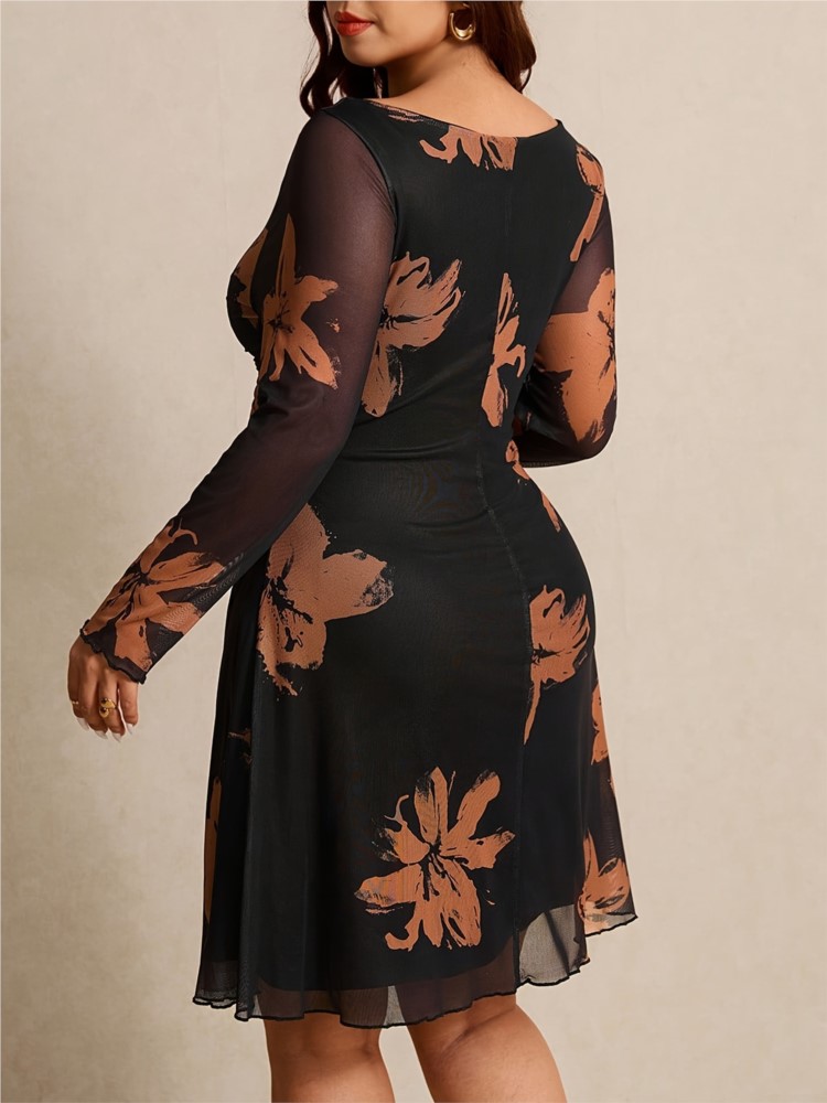 Roupas Plus Size XL-4XL Vestid - Xl Women'S Fashion avaliação e preço