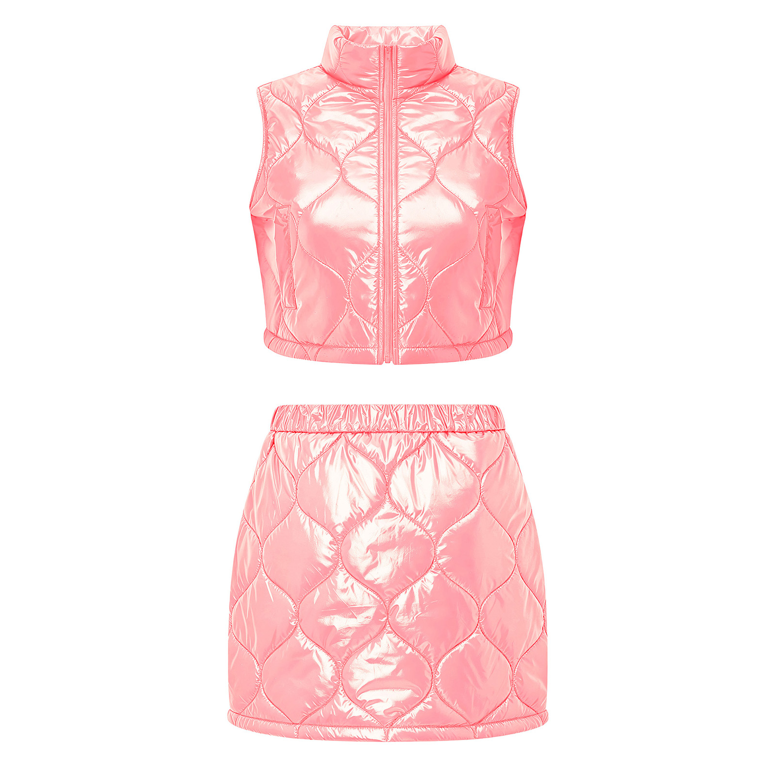 Conjunto Feminino Acolchoado Q - Puffer Vest Fashion Women avaliação e preço