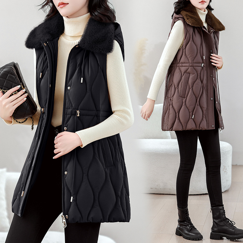 Colete Feminino Acolchoado de  - Puffer Vest Fashion Women avaliação e preço