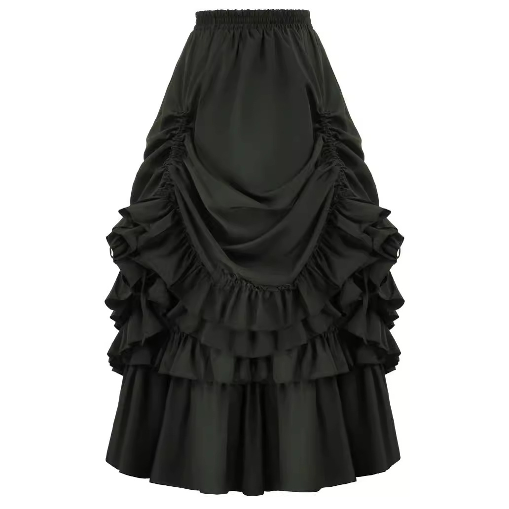 Saia Curta Estilo Gótico Retrô - Women'S Fashion Renaissance Period avaliação e preço