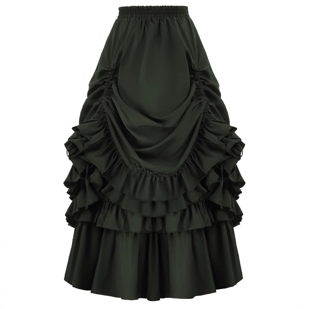 Saia Curta Estilo Gótico Retrô - Women'S Fashion Renaissance Period avaliação e preço