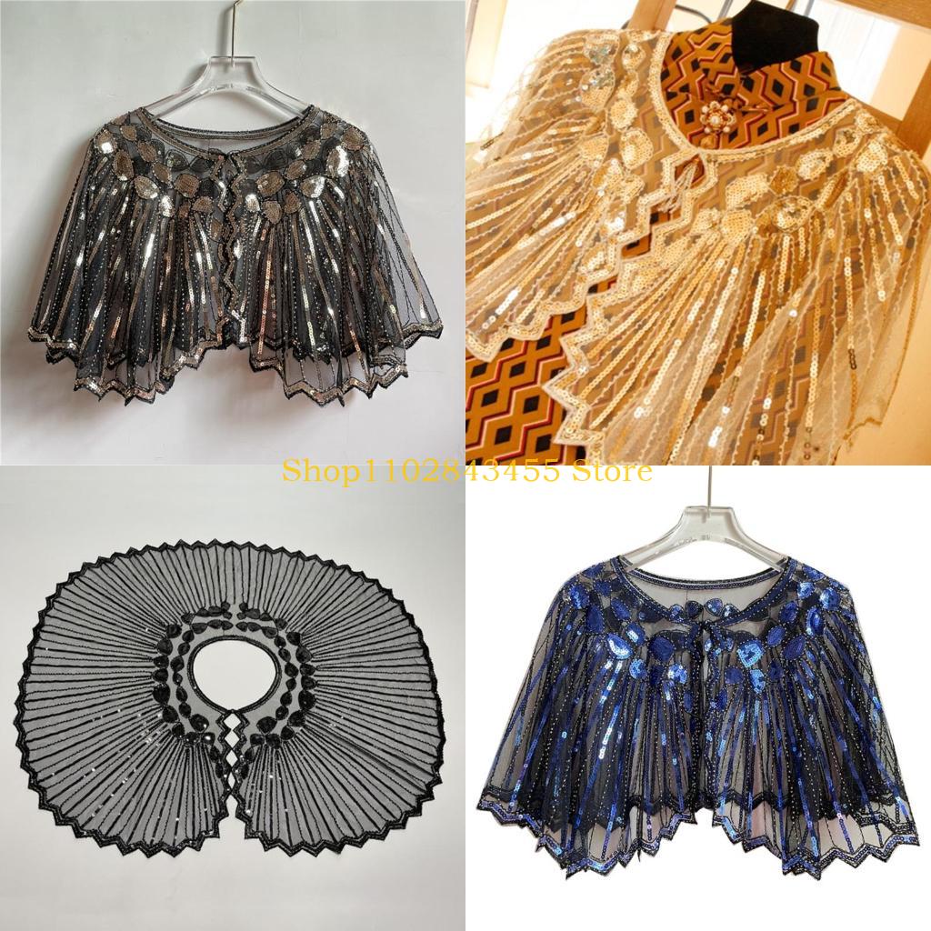 49MC Lantejoulas Flapper Xaile - Women'S Fashion Roaring 20S avaliação e preço
