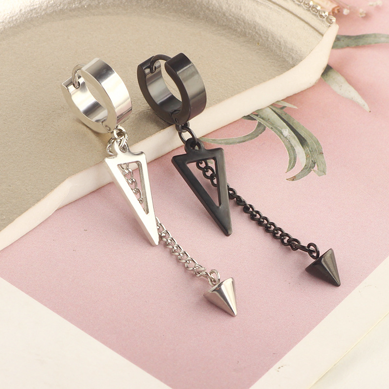 Brincos de estrela preta 4x9mm - Women'S Fashion Earrings avaliação e preço