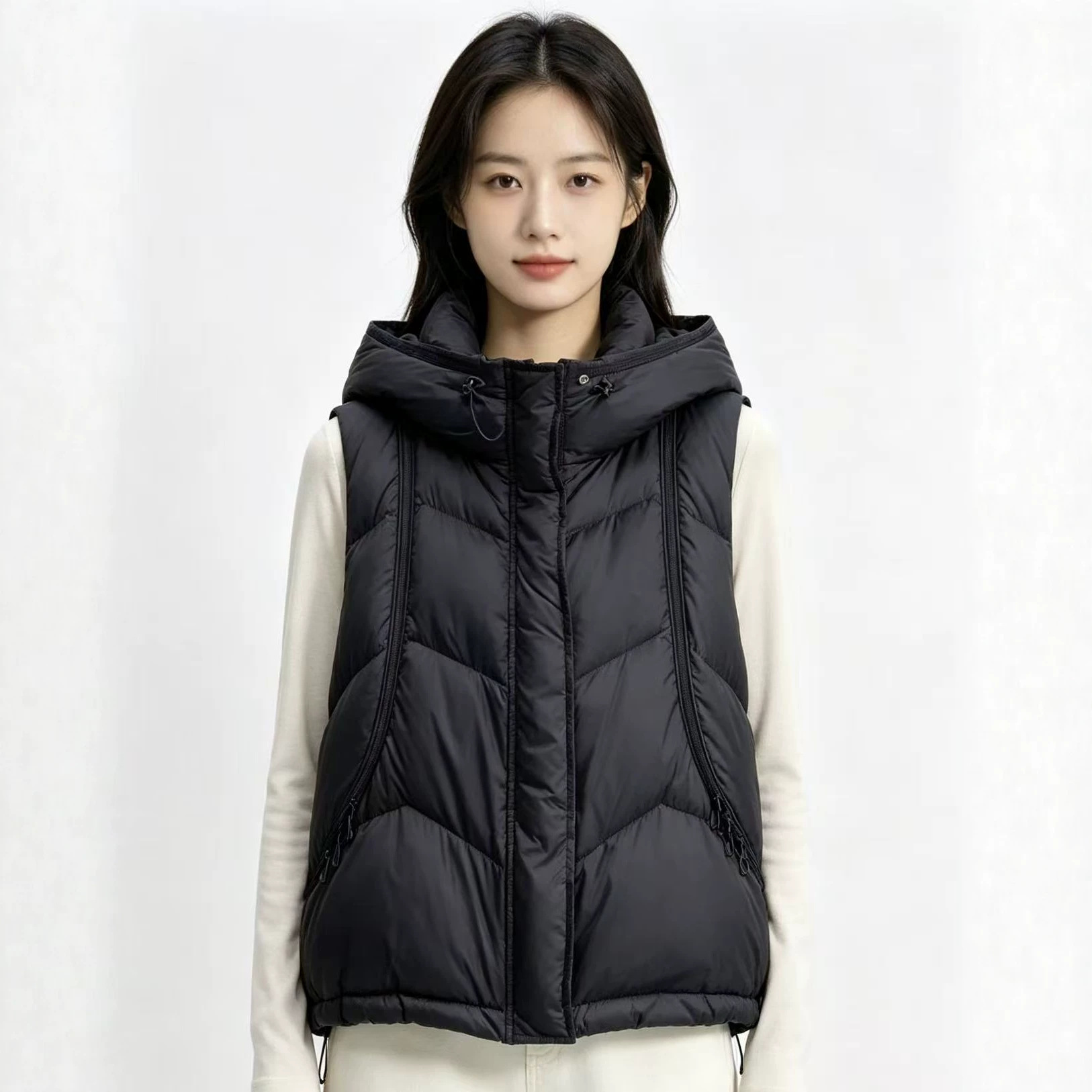 Colete Feminino de Algodão Aco - Puffer Vest Fashion Women avaliação e preço