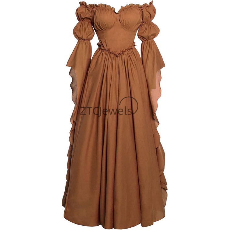 Vestido Regency Feminino do Pe - Women'S Fashion Renaissance Period avaliação e preço