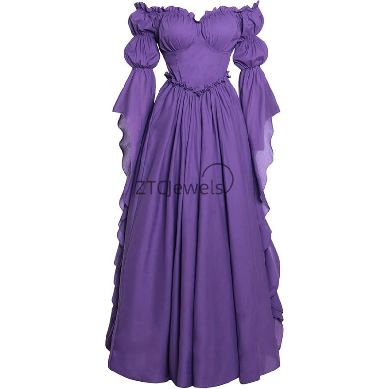 Vestido Regency Feminino do Pe - Women'S Fashion Renaissance Period avaliação e preço