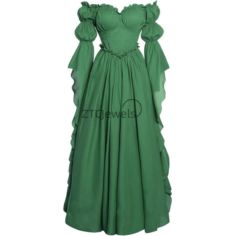 Vestido Regency Feminino do Pe - Women'S Fashion Renaissance Period avaliação e preço