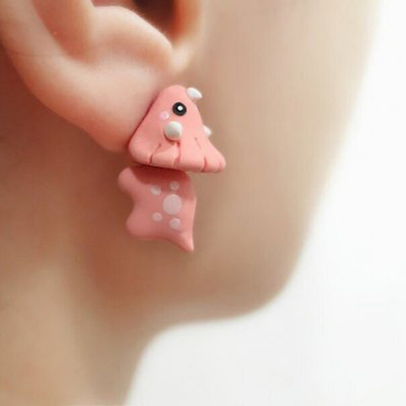 Brinco de desenho animado de a - Women'S Fashion Earrings avaliação e preço