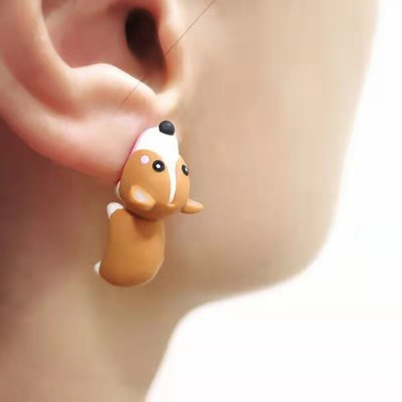 Brinco de desenho animado de a - Women'S Fashion Earrings avaliação e preço