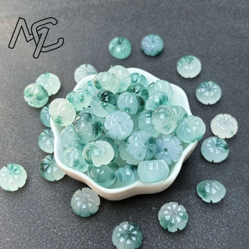 10 pçs um verde jade abóbora c - Women'S Fashion Earrings avaliação e preço