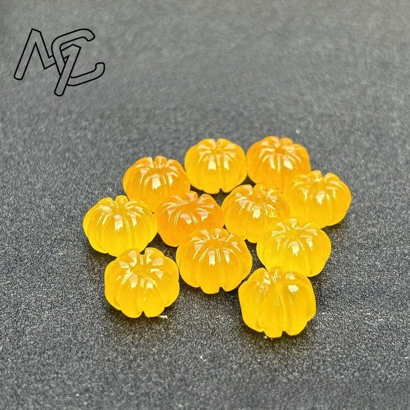 10 pçs um verde jade abóbora c - Women'S Fashion Earrings avaliação e preço