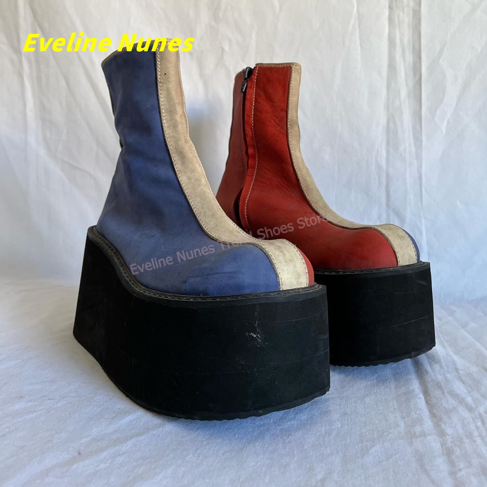 Botas de Plataforma Y2K Vermel - Women Fashion Trend 2026 avaliação e preço