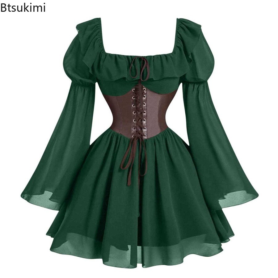 Vestido Medieval do Período Re - Women'S Fashion Renaissance Period avaliação e preço