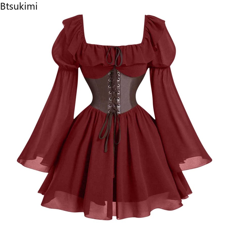 Vestido Medieval do Período Re - Women'S Fashion Renaissance Period avaliação e preço