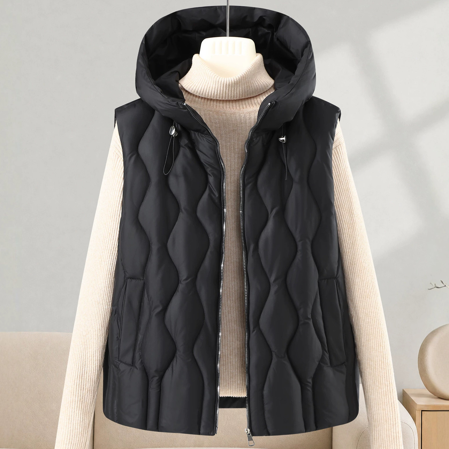 Colete Feminino Curto Acolchoa - Puffer Vest Fashion Women avaliação e preço