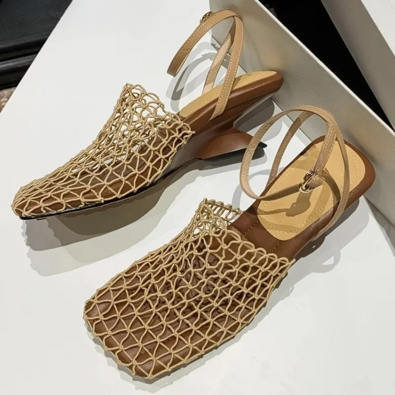 Tecer malha sandálias de salto - Women Fashion Trend 2026 avaliação e preço