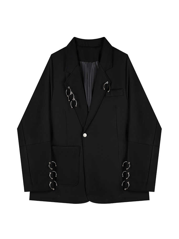 Feminino preto gótico emo outo - Blazer Women Oversized avaliação e preço