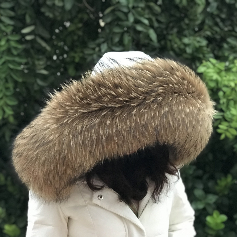 Gola de pele de guaxinim natur - Women'S Fashion Essentials avaliação e preço