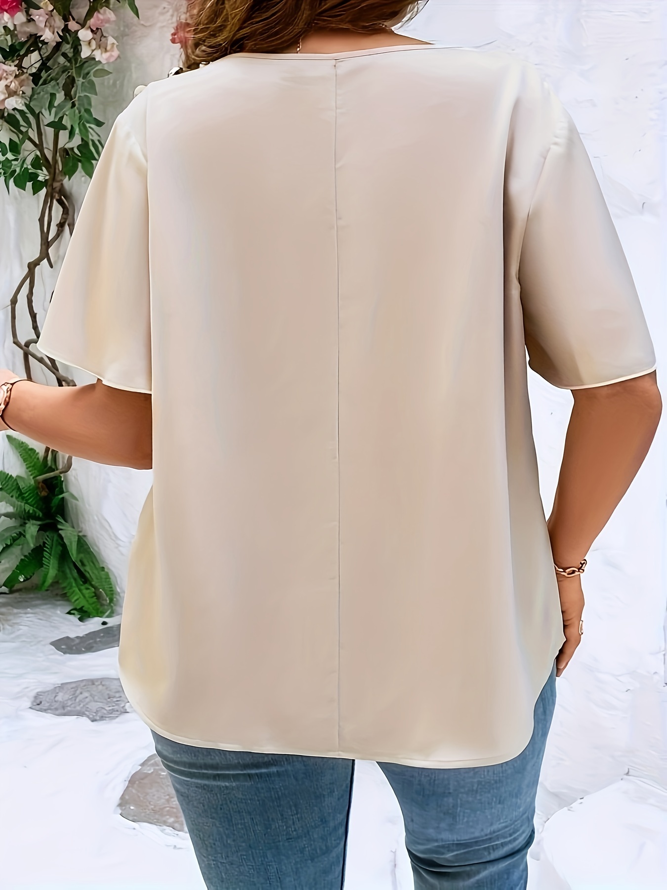 Plus SizeTemperament Blusa Cas - Women'S Fashion Essentials avaliação e preço