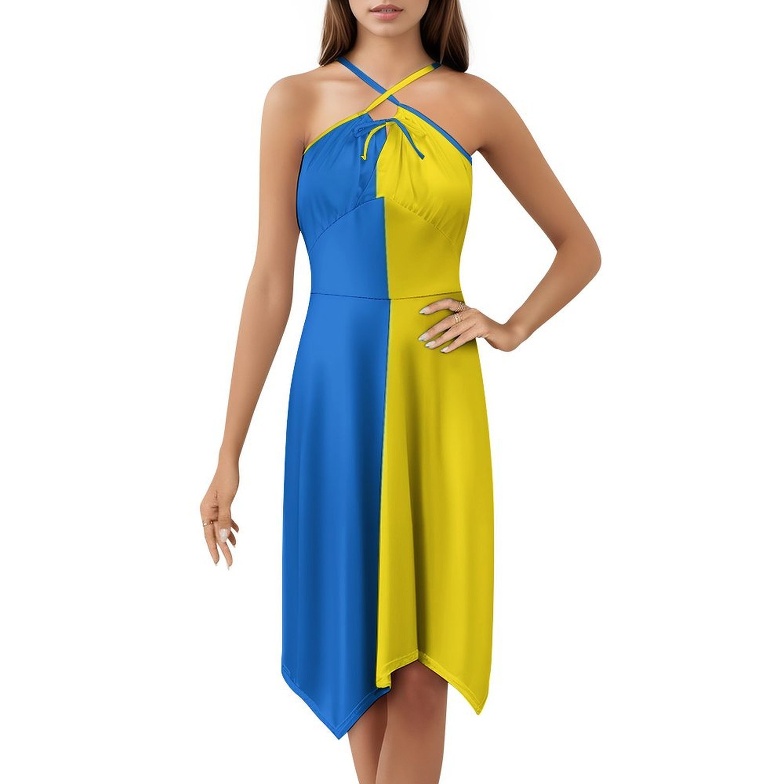 Bandeira ucraniana floral blus - Smocked Dress Women avaliação e preço