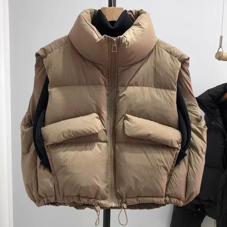 Colete Puffer de Outono Femini - Puffer Vest Fashion Women avaliação e preço