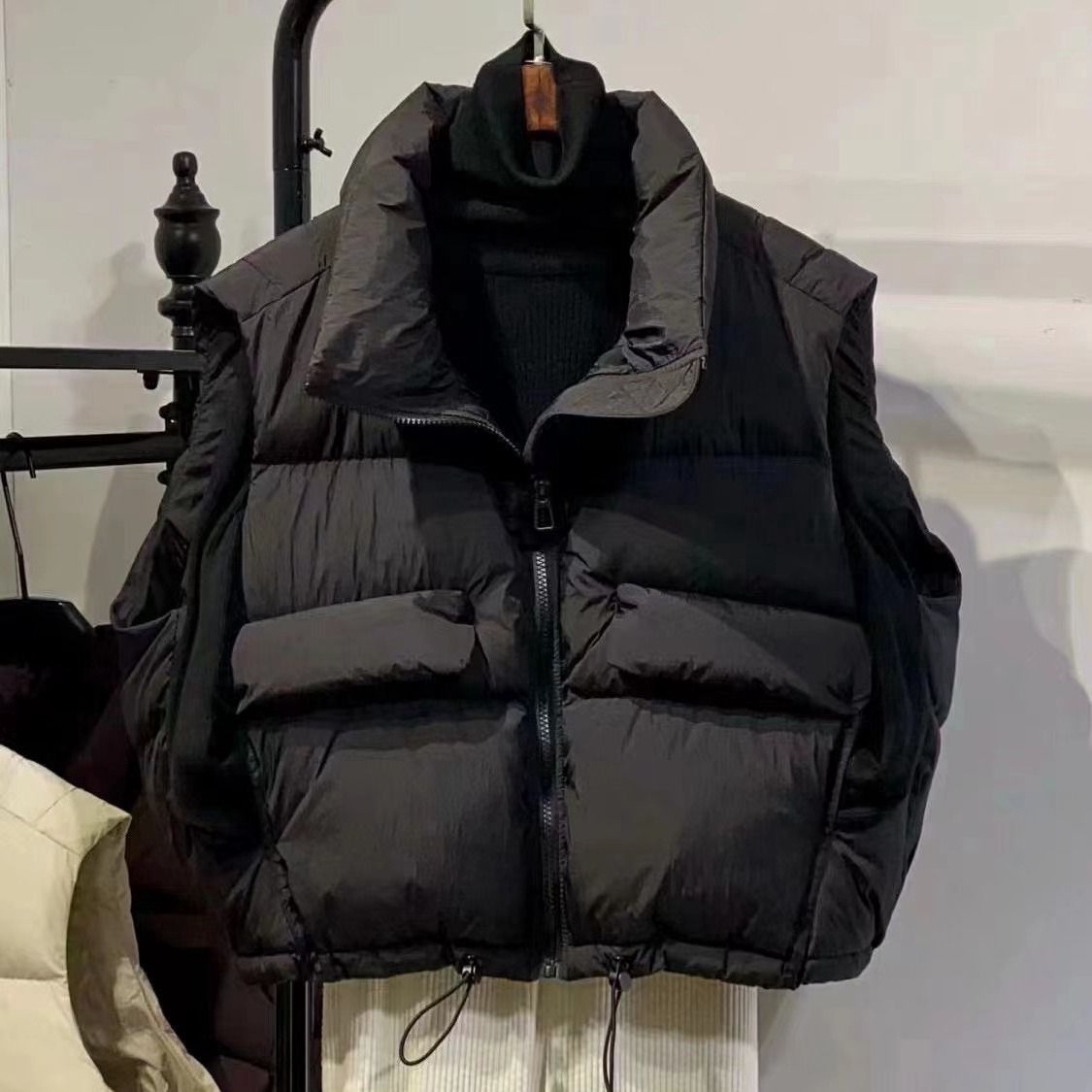 Colete Puffer de Outono Femini - Puffer Vest Fashion Women avaliação e preço