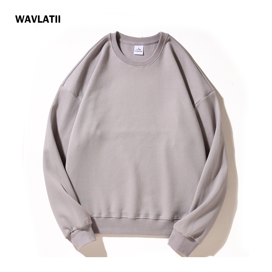 WAVLATII Novas Blusas Oversize - Hoodie Women Oversized avaliação e preço