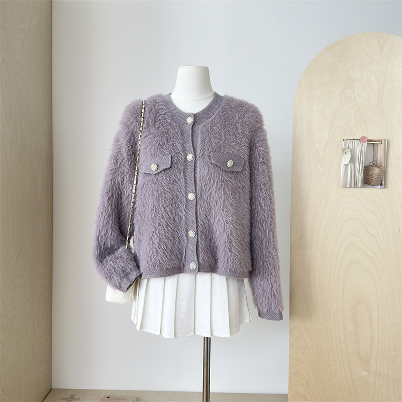 Mohair jacquard malha sweate c - Xl Women'S Fashion avaliação e preço