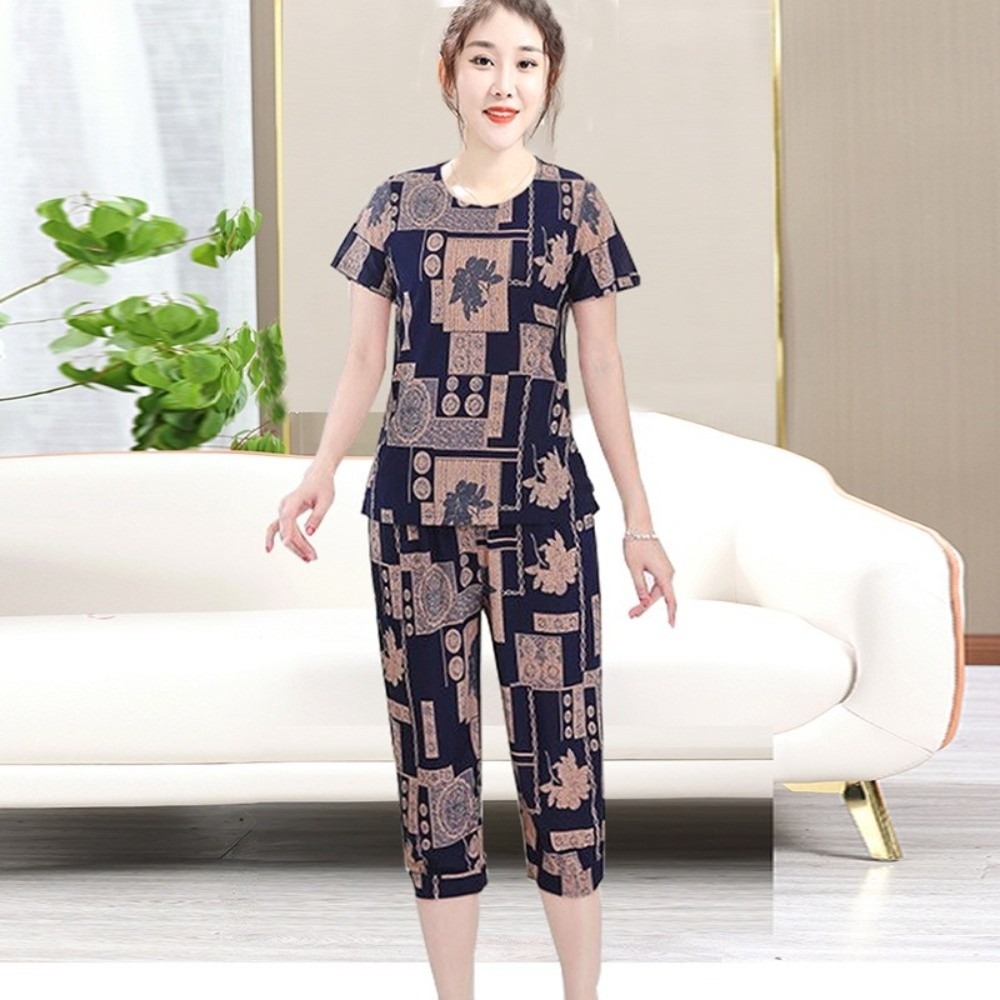 Conjunto de Camisetas Plus Siz - Women'S Fashion Pajamas avaliação e preço