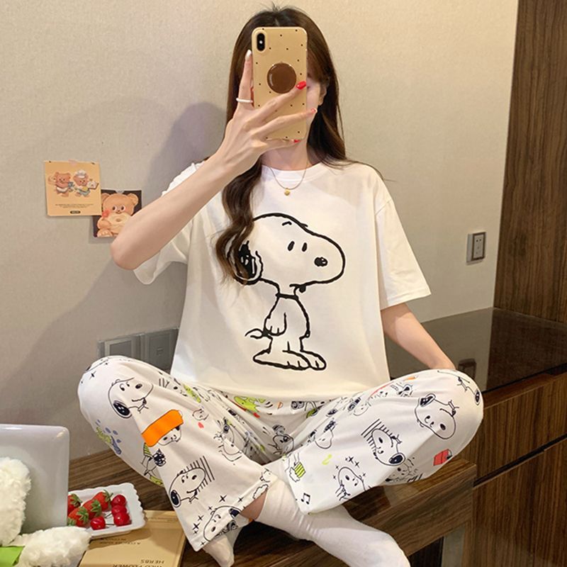 Conjunto de Pijama Snoopy 2026 - Women'S Fashion Pajamas avaliação e preço
